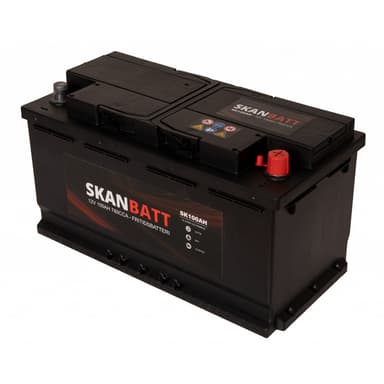 SKANBATT Fritidsbatteri 12V 100AH 780CCA (354x175x190/190mm) +høyre