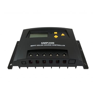 SKANBATT MPPT Solcelleregulator 12/24V 20A med display