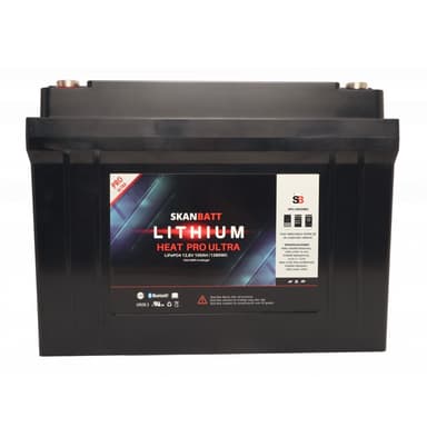 SKANBATT Lithium HEAT PRO 'Ultra' 12V 100AH - CAN Bus - 300A (