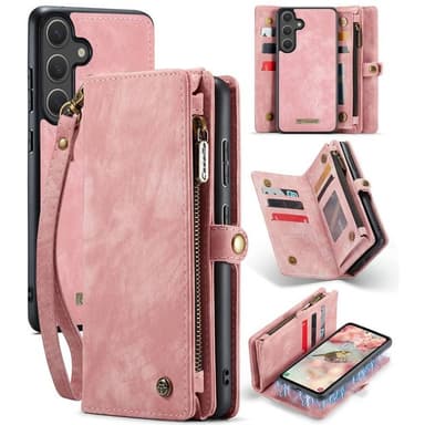 CaseMe mobildeksel 008 8-kort Samsung Galaxy S25 Plus - Rosa