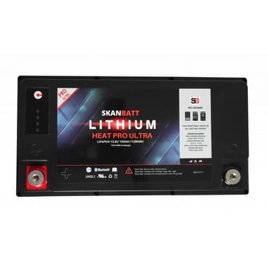 SKANBATT Lithium HEAT PRO 'Ultra' 12V 100AH - CAN Bus - 300A (