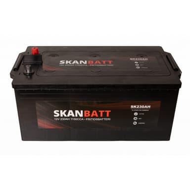 SKANBATT Fritidsbatteri 12V 230AH 1150CCA (513x276x210/242mm) +venstre