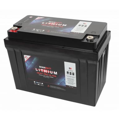 SKANBATT Lithium HEAT PRO 'Ultra' 12V 100AH - CAN Bus - 300A (