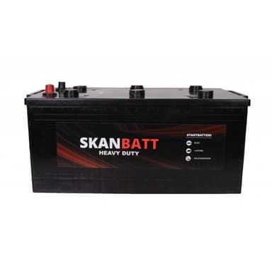SKANBATT Startbatteri 12V 220AH 1200CCA (514x275x220/240mm) +høyre