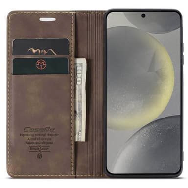 CaseMe mobildeksel 013 Samsung Galaxy S25 - Coffee