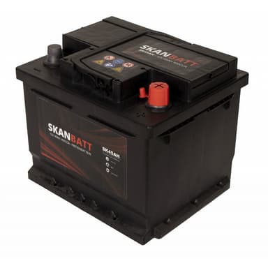 SKANBATT Fritidsbatteri 12V 45AH 400CCA (207x175x175/175mm) +høyre