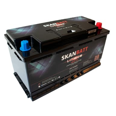 SKANBATT HD V2 Lithium HEAT Batteri 12V 165AH 150A BMS - Bobil - Bluetooth