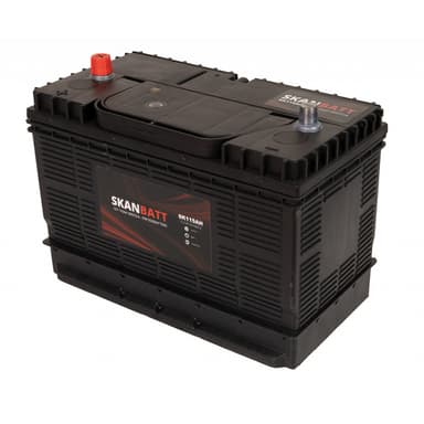 SKANBATT Fritidsbatteri 12V 115AH 800CCA (330x172x222/242mm) +midtstilt