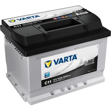 VARTA Startbatteri Black Dynamic C11 12V 53AH 500CCA (242x175x175/175) +høyre