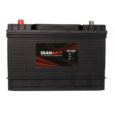 SKANBATT Fritidsbatteri 12V 115AH 800CCA (330x172x222/242mm) +midtstilt