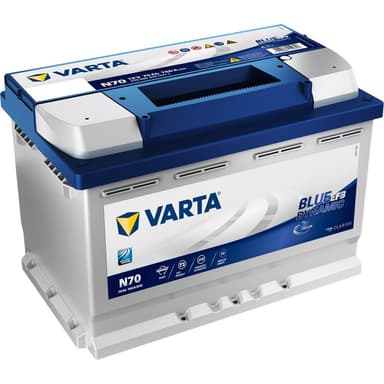 VARTA Blue Dynamic EFB Batteri 12V 70AH 760CCA (278x175x190/190mm) +høyre N70