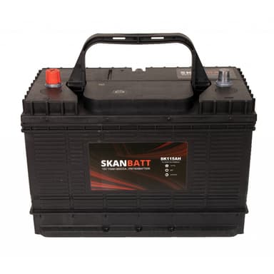 SKANBATT Fritidsbatteri 12V 115AH 800CCA (330x172x222/242mm) +midtstilt