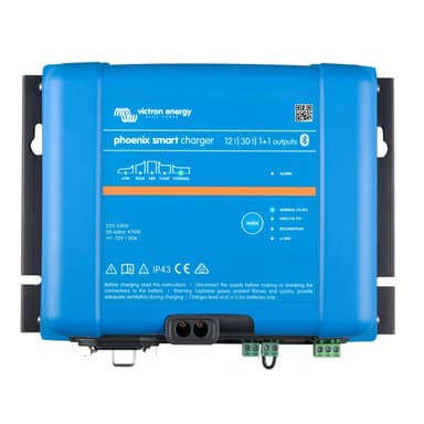 VICTRON Phoenix Smart IP43 Batterilader 24V 16A 1+1 kanaler