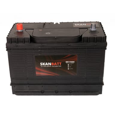 SKANBATT Fritidsbatteri 12V 115AH 800CCA (330x172x222/242mm) +midtstilt