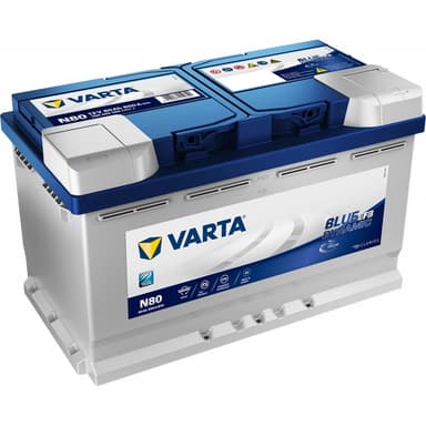 VARTA Blue Dynamic EFB Batteri 12V 80AH 730CCA (315x175x190/190mm) +høyre N80