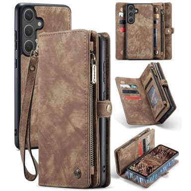 CaseMe mobildeksel 008 8-kort Samsung Galaxy S25 Plus - Brun