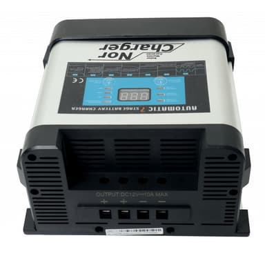 NOR CHARGER Pro Serie Elektronisk Batterilader 12V 10A 2-kanaler