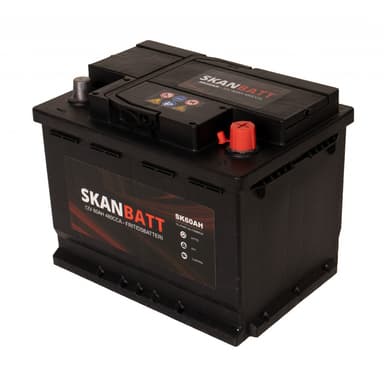 SKANBATT Fritidsbatteri 12V 60AH 480CCA (242x175x190/190mm) +høyre
