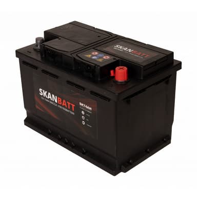 SKANBATT Fritidsbatteri 12V 74AH 680CCA (278x175x190/190mm) +høyre
