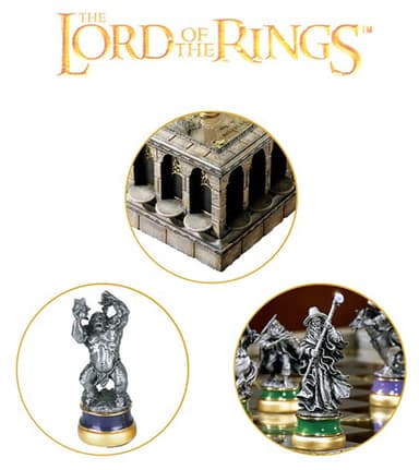 Noble Collection Ringenes Herre sjakkbrett og brikker