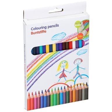 Fargeblyanter 36-pk - Spissbare i ulike farger