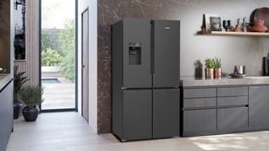 Siemens Side-by-side KF96DAXEA (Sort rustfritt stål)