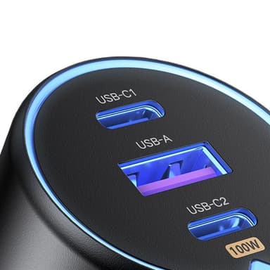 Ugreen Billader med 2xUSB-C PD og 1xUSB 130W - Svart