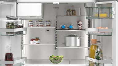 Siemens Side-by-side KF96DAXEA (Sort rustfritt stål)