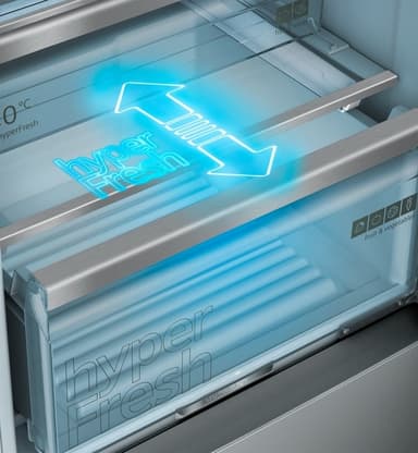 Siemens Side-by-side KF96DAXEA (Sort rustfritt stål)