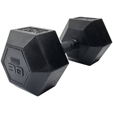 Master Fitness Nero Rubber Coated Hex 30 kg