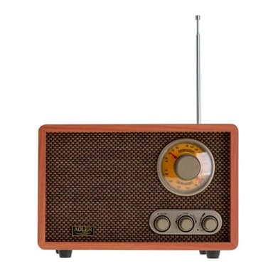 Adler retro Bluetooth-høyttaler med FM/AM-radio