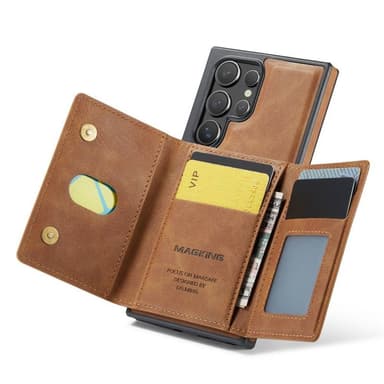 DG-Ming Magking K2 2i1 deksel Samsung Galaxy S23 Ultra - Brun