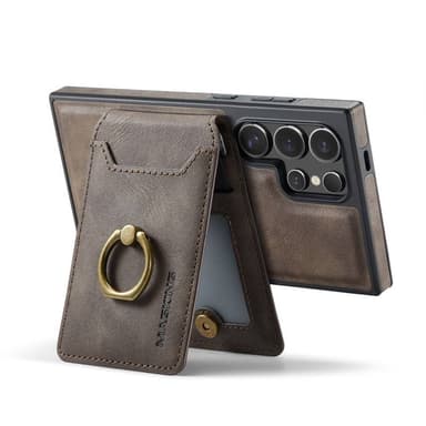 DG-Ming Magking K1 2i1 deksel Samsung Galaxy S24 Ultra - Coffee