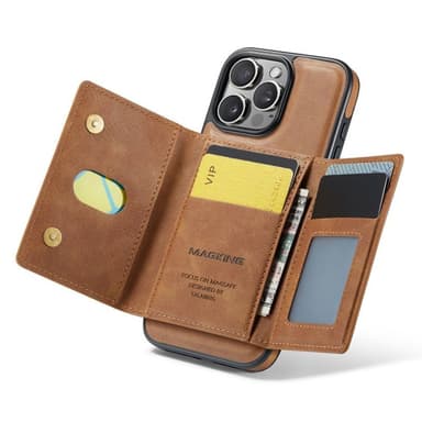 DG-Ming Magking K2 2i1 deksel iPhone 16 Pro - Brun