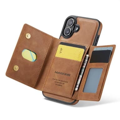DG-Ming Magking K2 2i1 deksel iPhone 16 - Brun