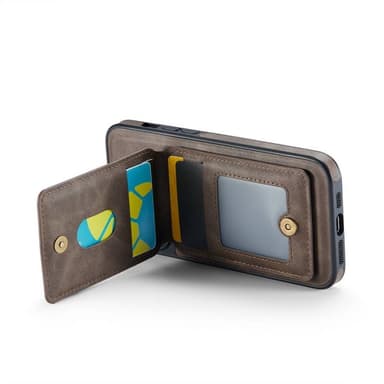 DG-Ming Magking K1 2i1 deksel iPhone 12 Pro Max - Coffee