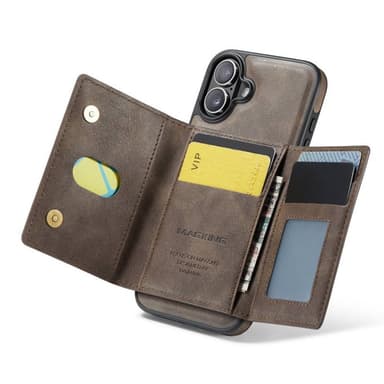 DG-Ming Magking K2 2i1 deksel iPhone 16 - Coffee