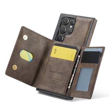 DG-Ming Magking K2 2i1 deksel Samsung Galaxy S23 Ultra - Coffee