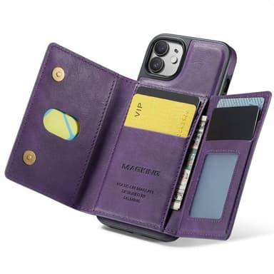 DG-Ming Magking K2 2i1 deksel iPhone 12 - Lilla
