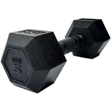 Master Fitness Nero Rubber Coated Hex 5 kg