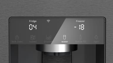Bosch Side-by-side KFI96AXEA (sort rustfritt stål)