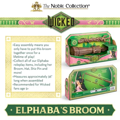 Noble Collection Wicked Broom leketøy (Elphaba)