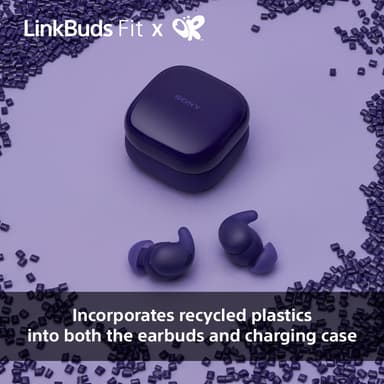 Sony LinkBuds Fit helt trådløse in-ear hodetelefoner (lilla)