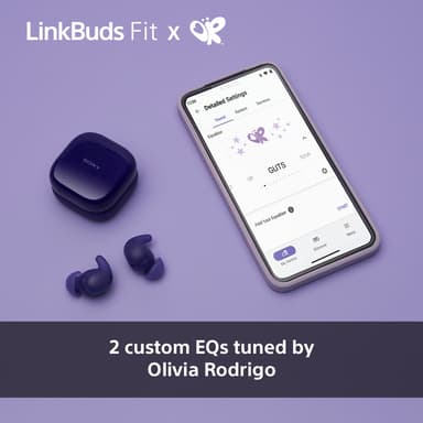 Sony LinkBuds Fit helt trådløse in-ear hodetelefoner (lilla)