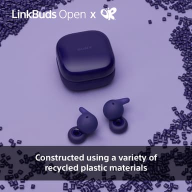 Sony LinkBuds Open helt trådløse in-ear hodetelefoner (lilla)