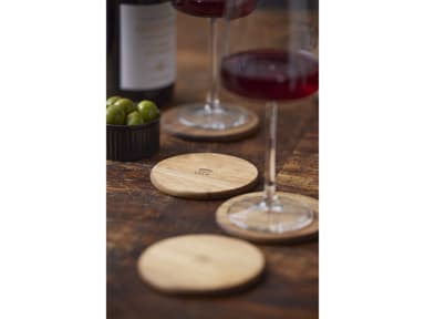 HOLM Coasters Dia 10,2 x 0,8 cm 4 pcs Nature