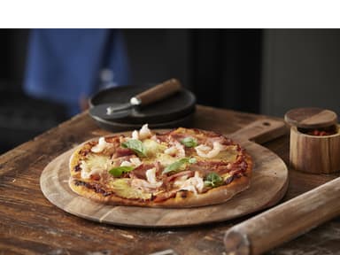 HOLM Serving board Dia 40 cm Acacia wood