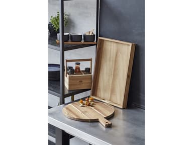HOLM Serving board Dia 40 cm Acacia wood