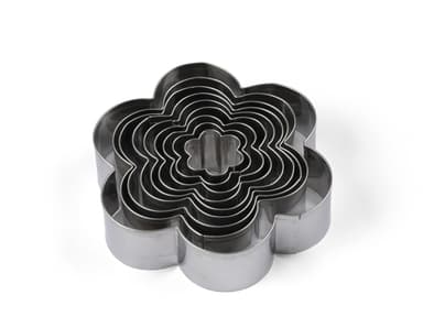 Blomsterbergs Cookie cutter set Flower 9 pcs
