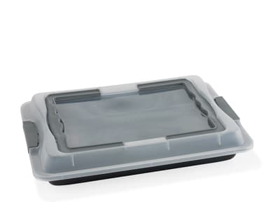 Funktion w/lid Frying dish 42 x 29 cm Grey
